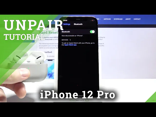Video thumbnail for How to Disconnect AirPods from iPhone 12 pro – Deactivation