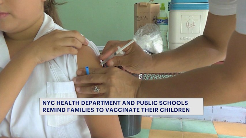 Video thumbnail for NYC Public Schools, Health Dept. remind parents to vaccinate children ahead of school year