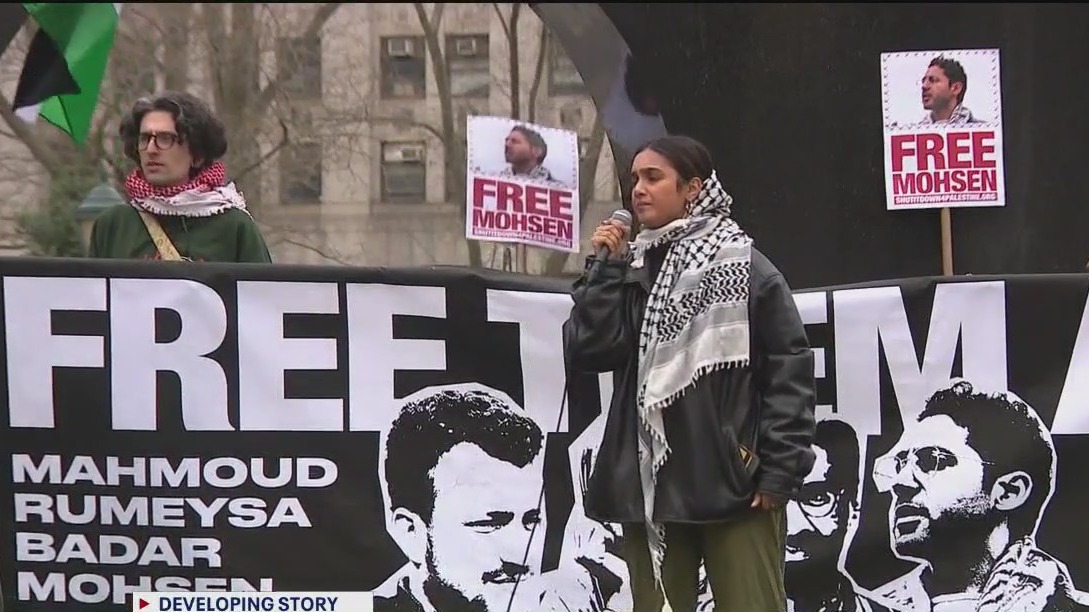 Video thumbnail for Columbia protest organizer held by ICE