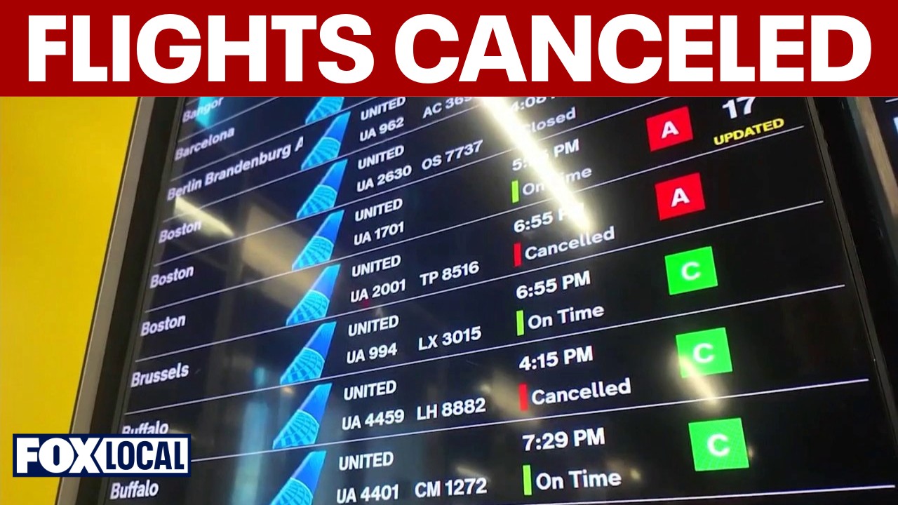 Video thumbnail for New York blizzard cancels thousands of flights