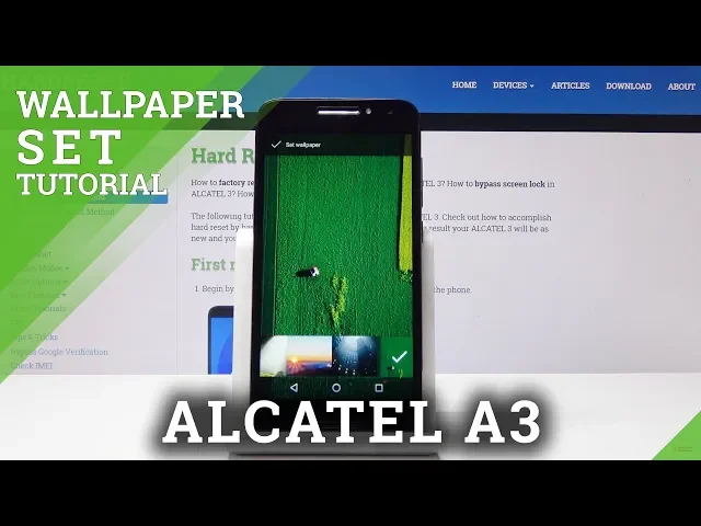 Video thumbnail for How to Change Wallpaper in ALCATEL A3