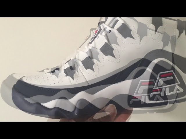 Video thumbnail for Quick Look At The Fila Grant Hill 1 White Navy Red & Buy It Now