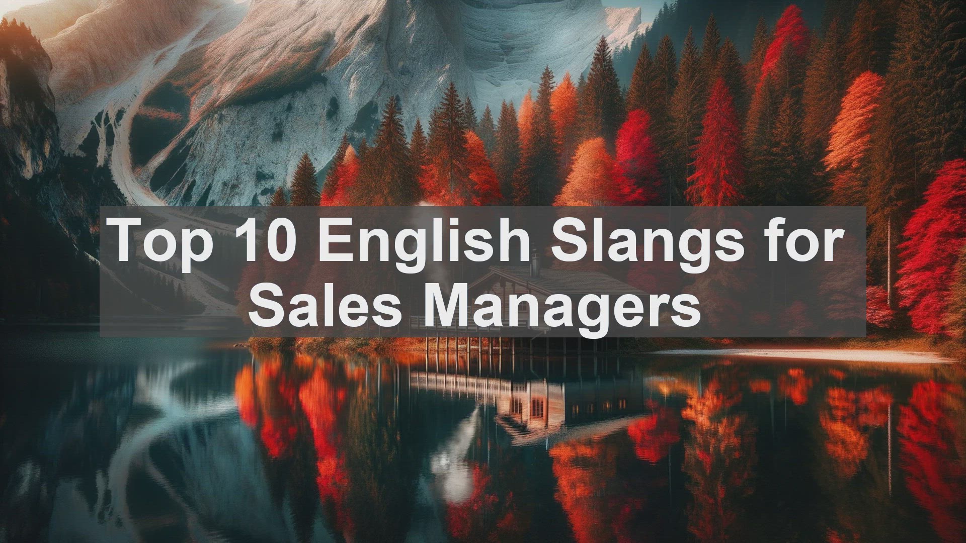 'Video thumbnail for Top 10 English Slangs for Sales Managers'