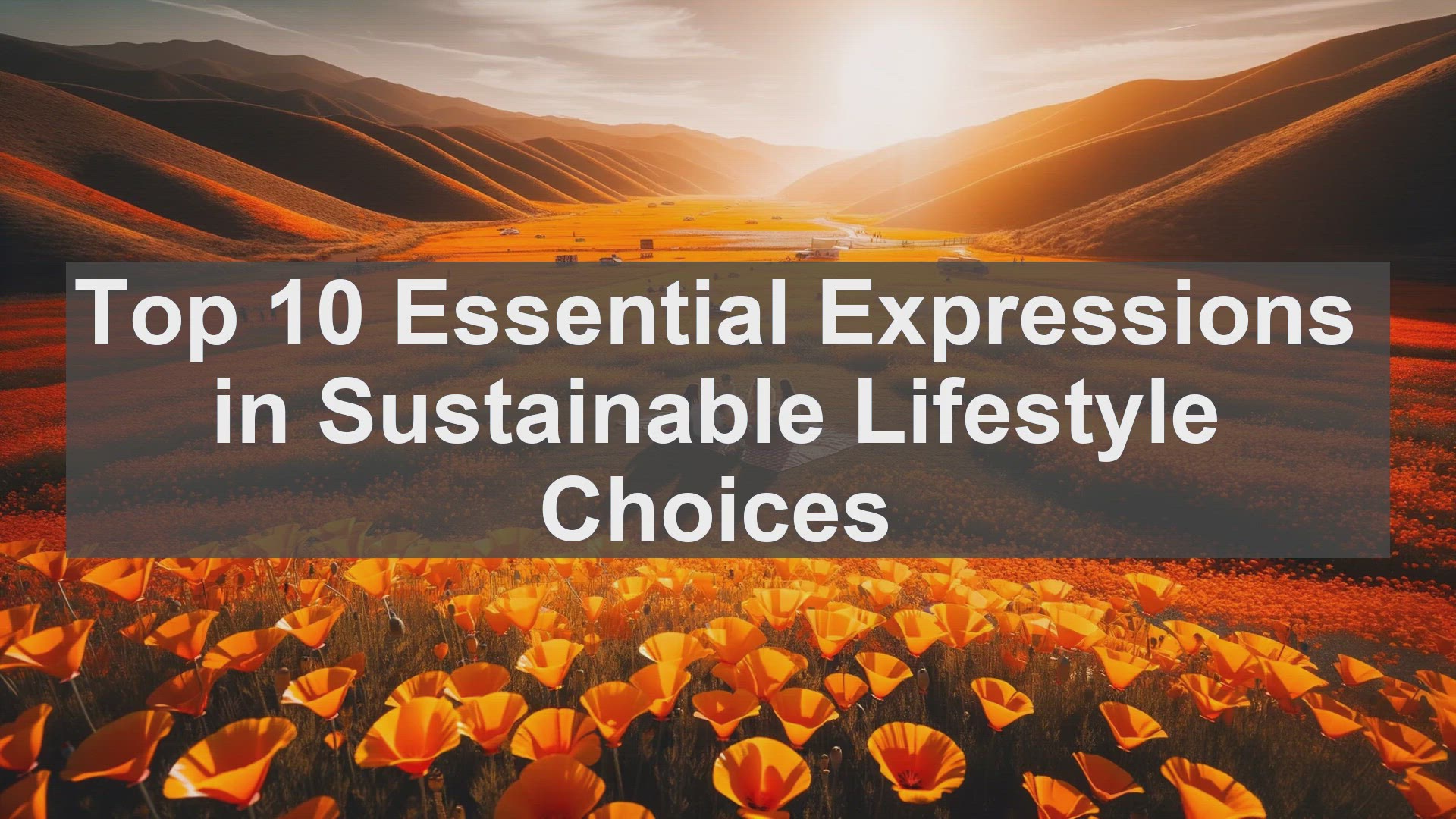 'Video thumbnail for Top 10 Essential Expressions in Sustainable Lifestyle Choices'