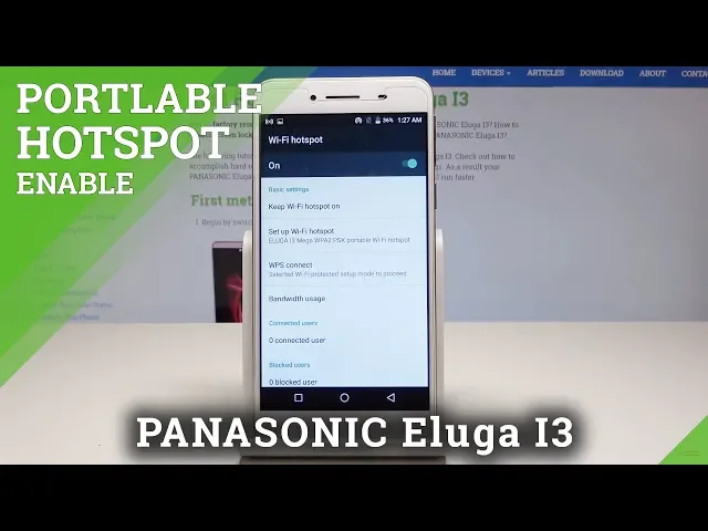 Video thumbnail for How to Create Portable Hotspot in PANASONIC Eluga I3 – Wi-Fi Sharing