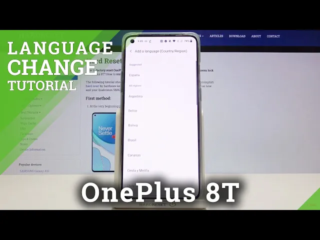 Video thumbnail for How to Change System Language in OnePlus 8T – Find Language List