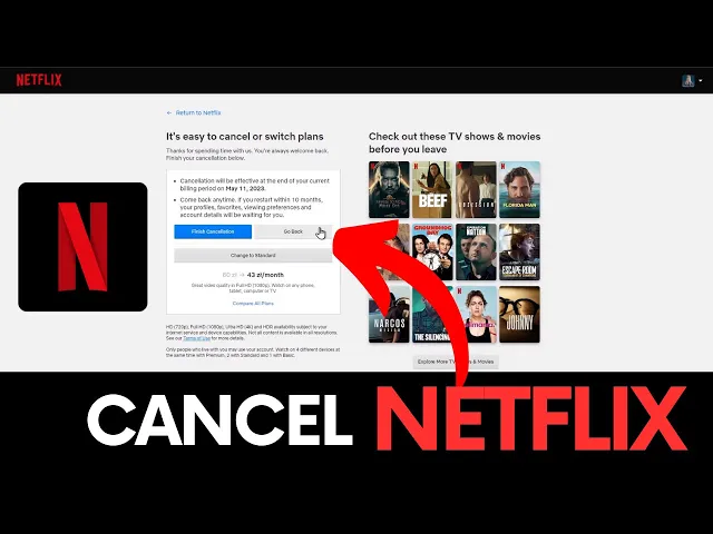 Video thumbnail for How to Cancel Netflix - Stop Netflix Subscription #netflix