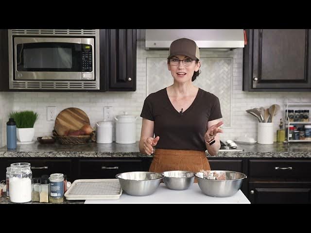 Video thumbnail for BEST Tasting Healthy Homemade Ground Chicken Nuggets Recipe 720p 24fps