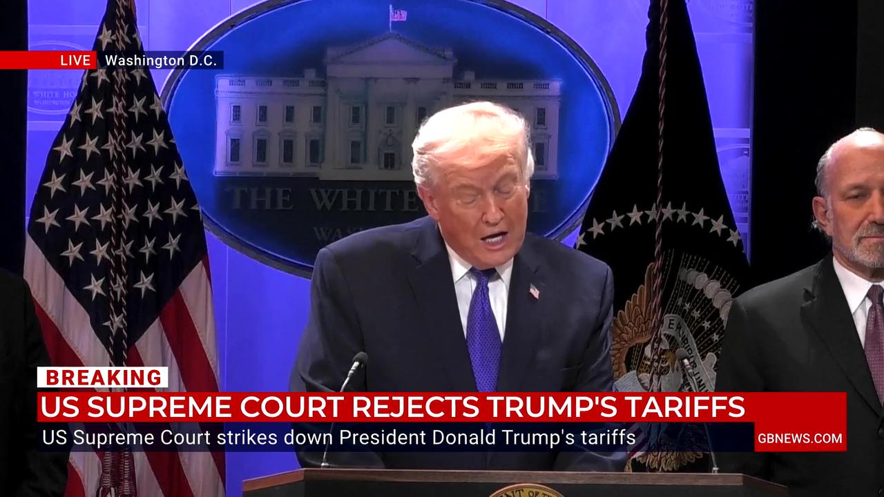 Video thumbnail for WATCH: Donald Trump lashes out at 'disgraceful' Supreme Court after declaring his tariffs illegal