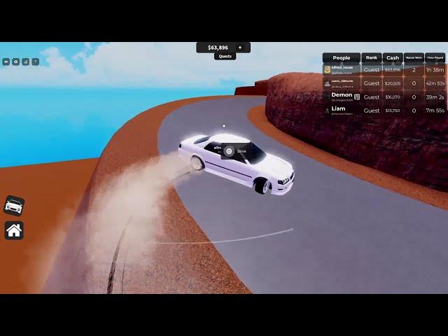 Video thumbnail for Canyon Track Full Playthrough - Roblox - Drift Paradise