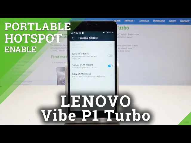 Video thumbnail for How to Allow Wi-Fi Sharing in LENOVO Vibe P1 Turbo - Switch On Portable Hotspot