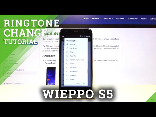 Video thumbnail for How to Set Up Ringtone Sound on WIEPPO S5