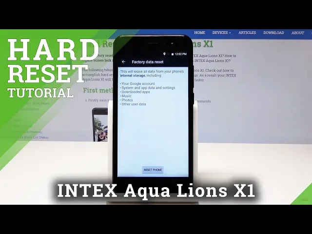 Video thumbnail for How to Hard Reset INTEX AQUA LIONS X1 - Erase All Settings & Content