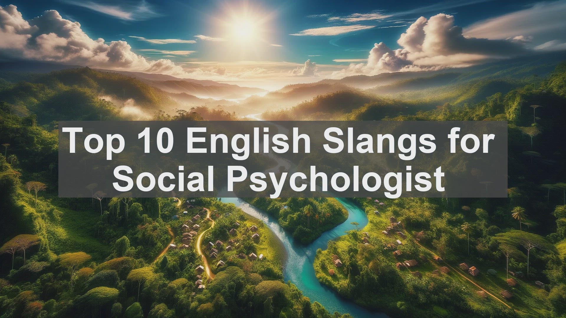 'Video thumbnail for Top 10 English Slangs for Social Psychologist'