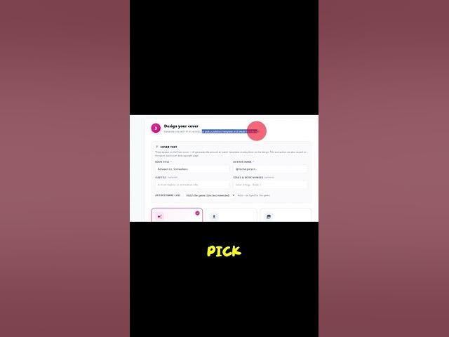 Video thumbnail for Create Stunning AI Generated Book Covers in Seconds with Booknova!