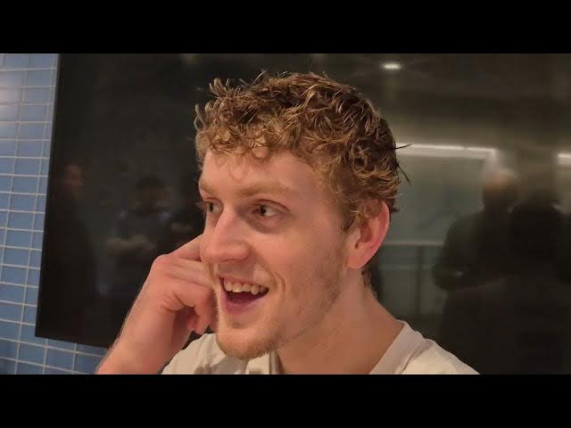 Video thumbnail for RJ Davis, Cade Tyson and Seth Trimble after #UNC rolls to a win over La Salle