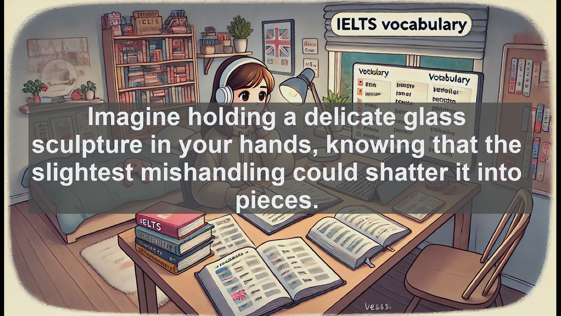 'Video thumbnail for 5000 Must Know IELTS 8.0 Vocabulary - Understanding 'Fragile': Boost Your IELTS Score'