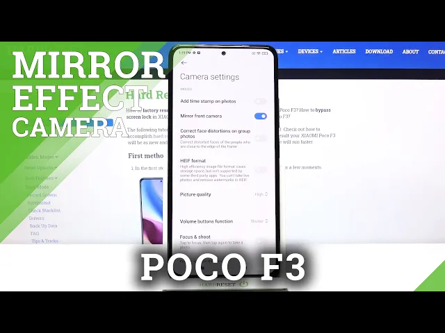 Video thumbnail for How to Turn Off Camera Mirror Effect in XIAOMI POCO F3 – Font Camera Settings