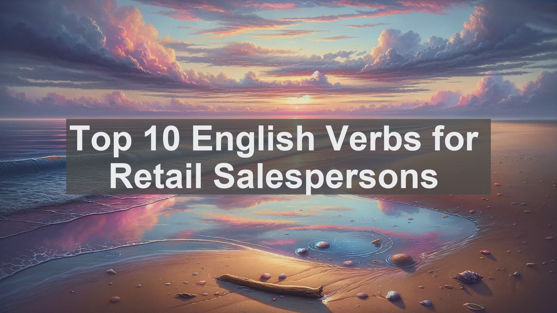 'Video thumbnail for Top 10 English Verbs for Retail Salespersons'