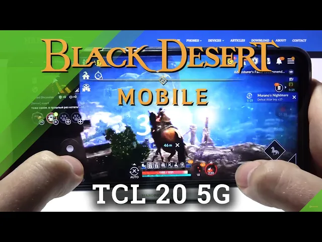 Video thumbnail for TCL 20 5G Black Desert Mobile Gameplay Test - Snapdragon 690 FPS