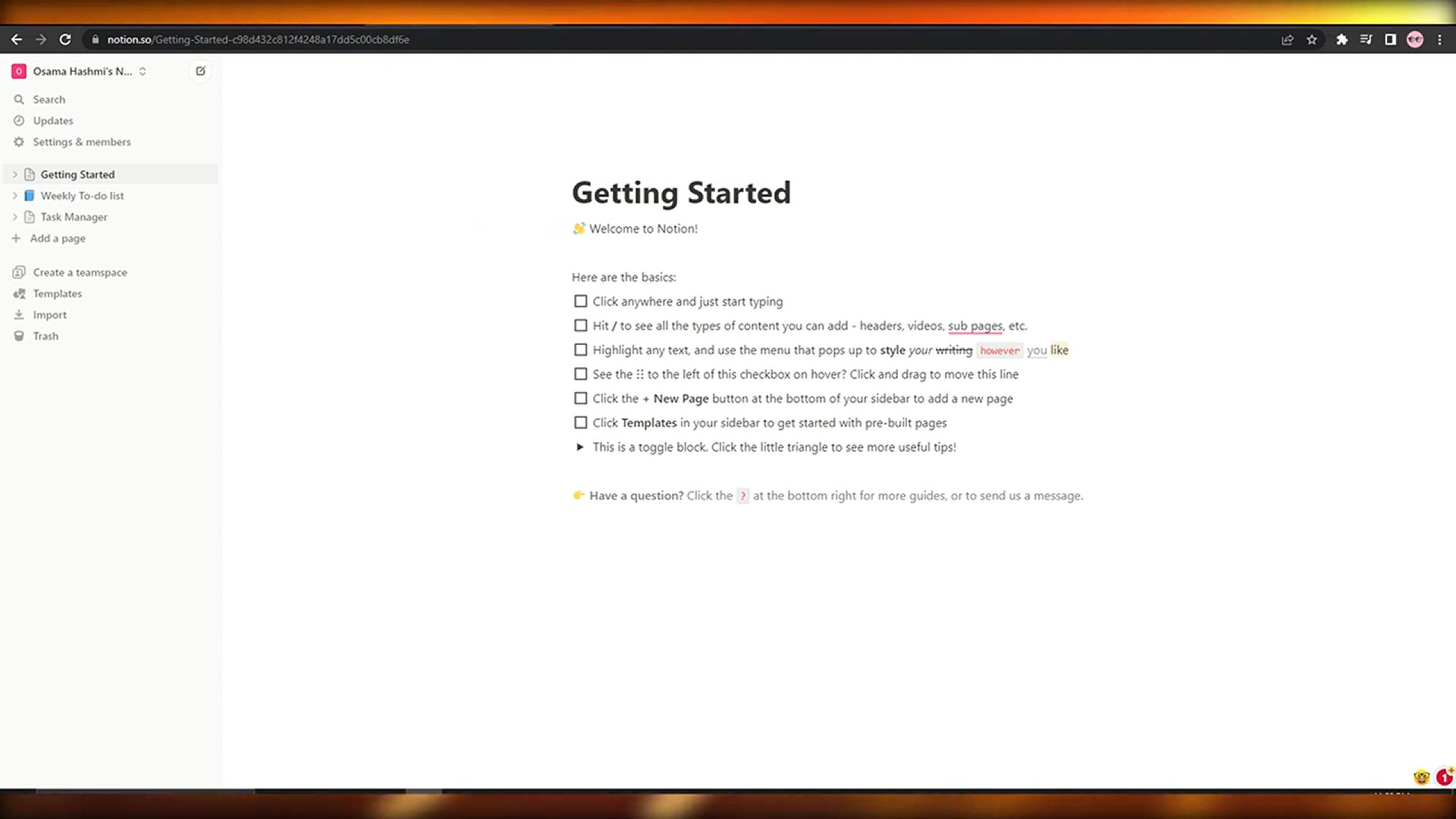 'Video thumbnail for How To Create A Bookmark Manager In Notion'
