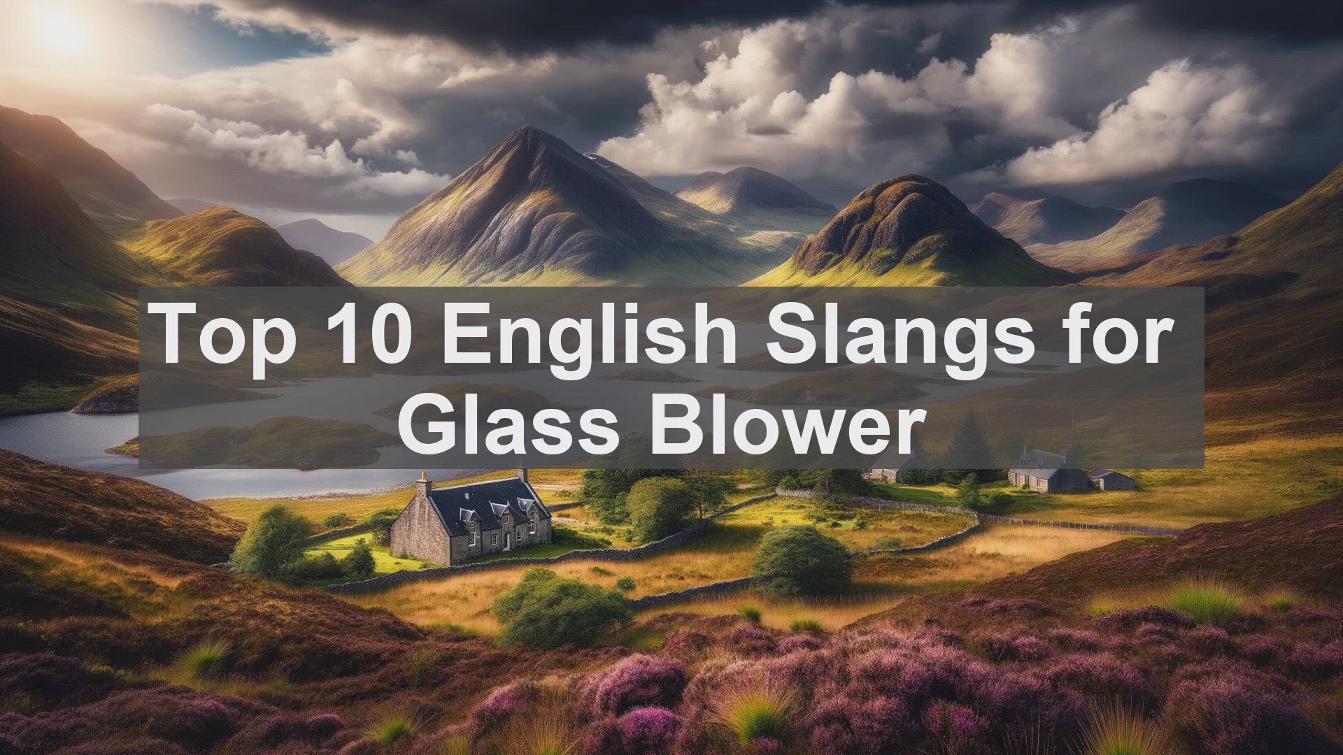 'Video thumbnail for Top 10 English Slangs for Glass Blower'