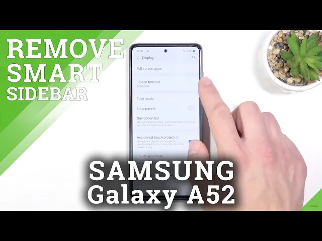 Video thumbnail for How to Hide Smart Side in SAMSUNG Galaxy A52 - Hide Edge Panel