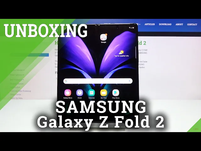 Video thumbnail for UNBOXING of SAMSUNG Galaxy Z Fold 2 – First Impression