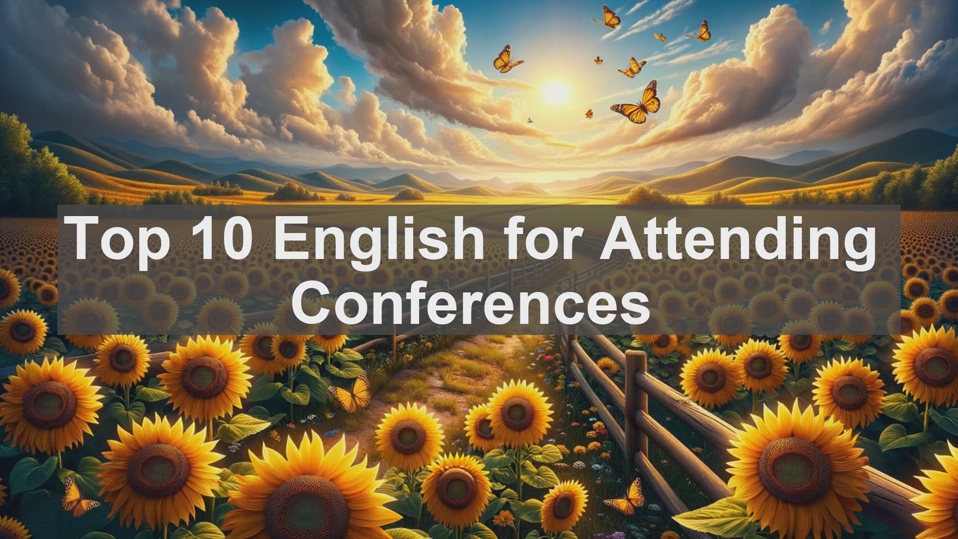 'Video thumbnail for Top 10 English for Attending Conferences'