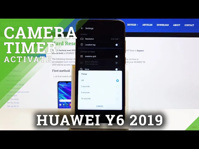 Video thumbnail for How to Activate Camera Timer on HUAWEI Y6 2019 – Adjust Photo Delay