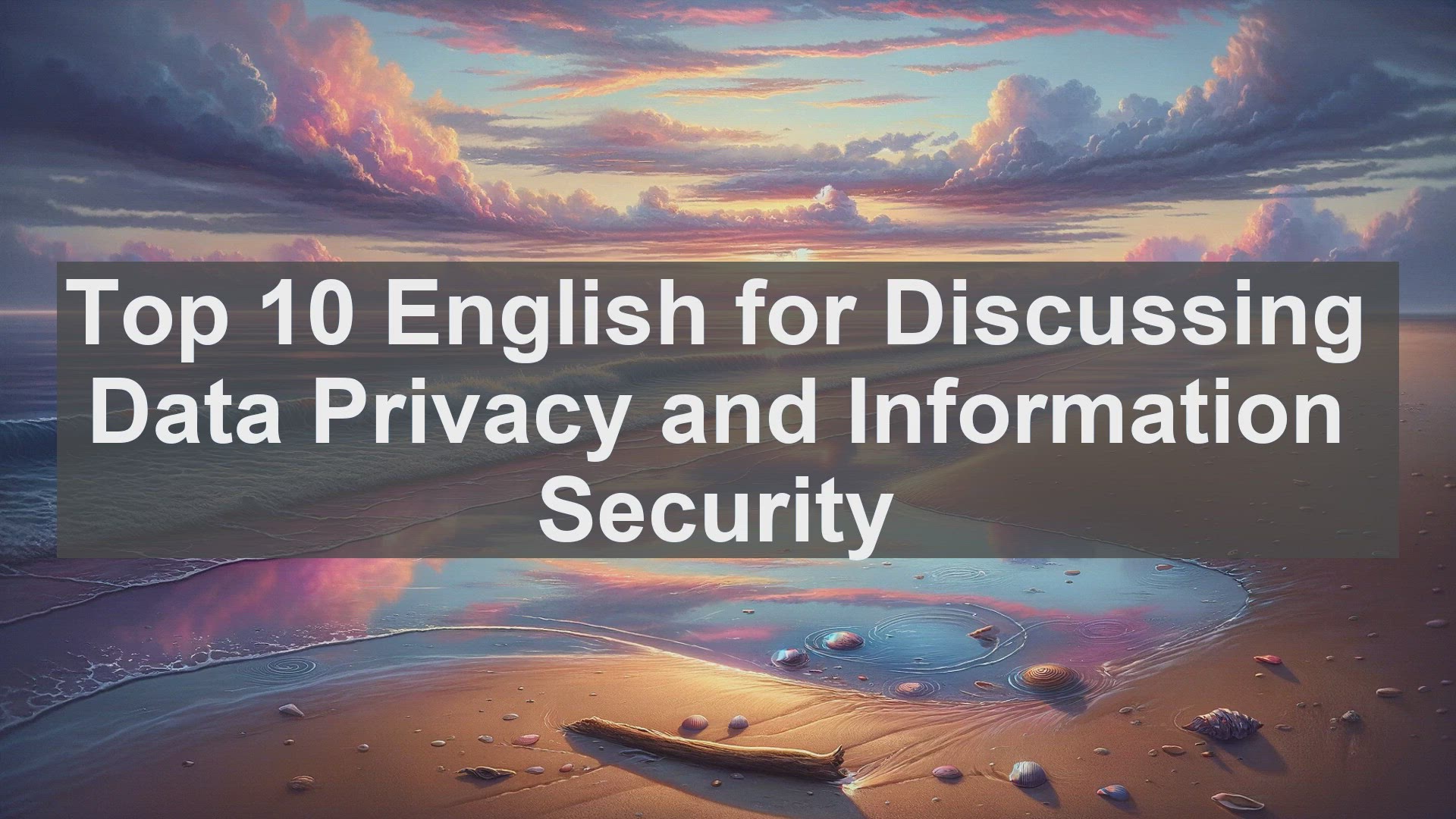 'Video thumbnail for Top 10 English for Discussing Data Privacy and Information Security'