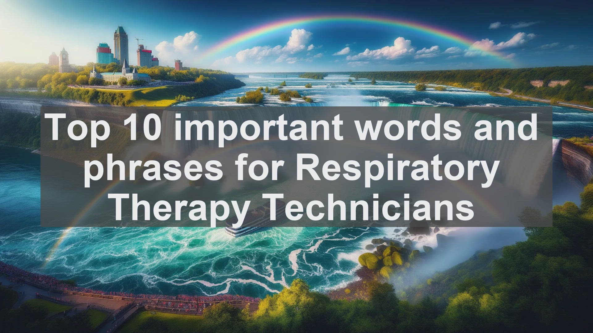 'Video thumbnail for Top 10 important words and phrases for Respiratory Therapy Technicians'