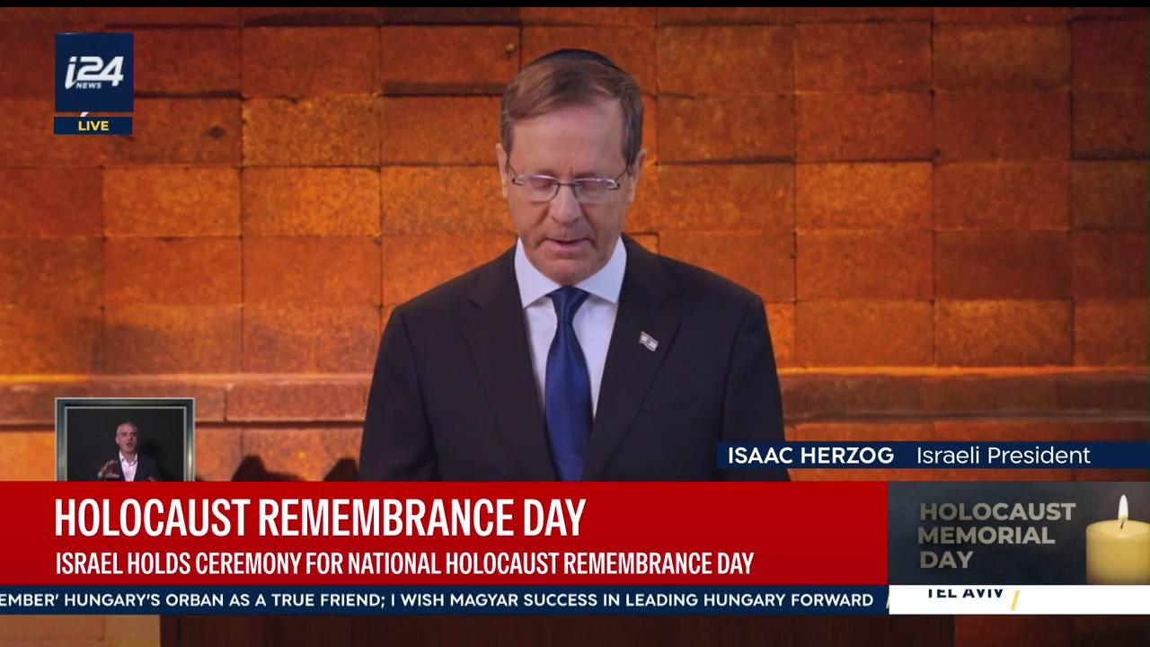 Video thumbnail for Israel holds ceremony for National Holocaust Remeberance days
