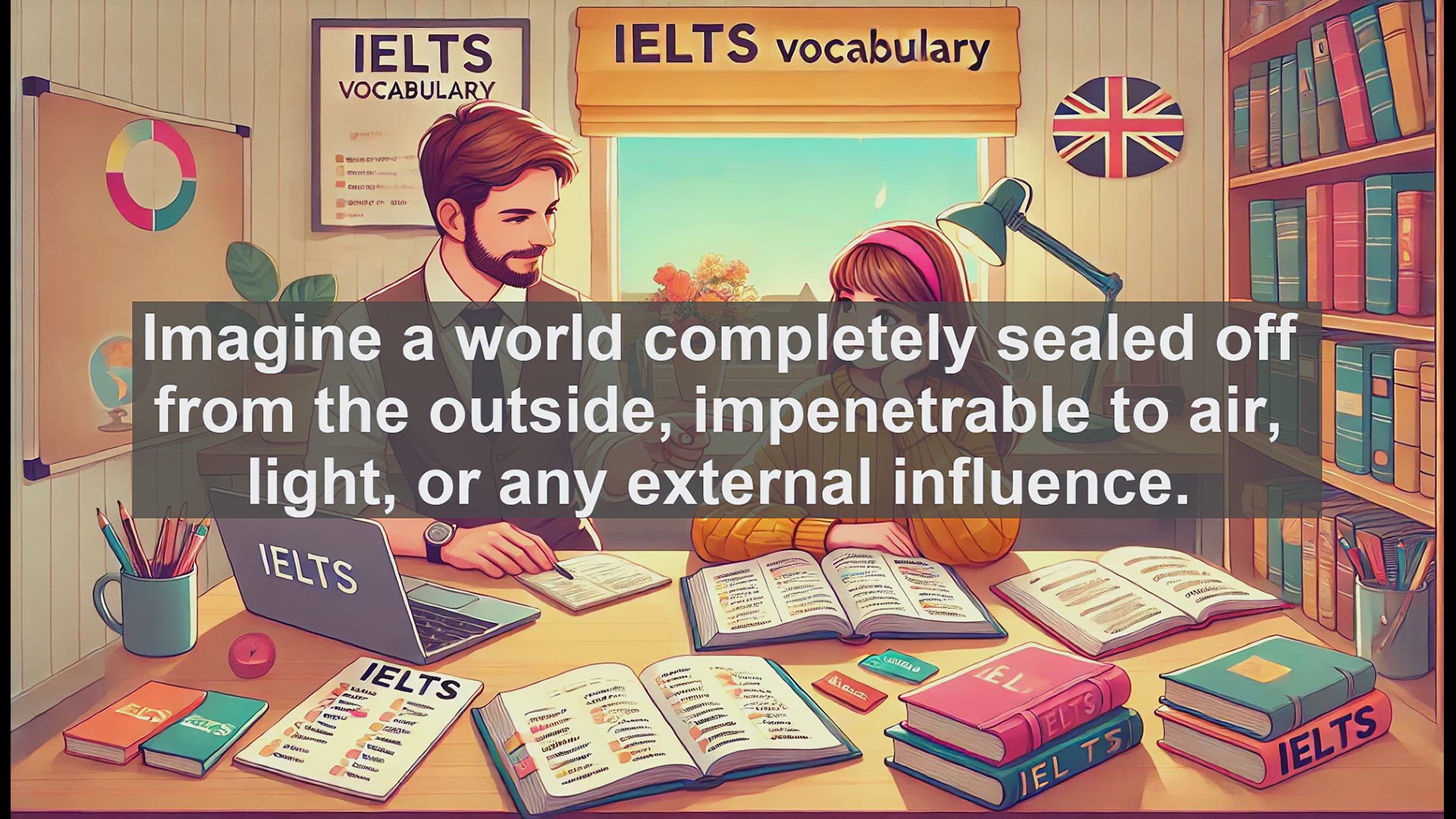 'Video thumbnail for 2000 Must Know IELTS 9.0 Vocabulary - Hermetic: The Power of Complete Isolation'