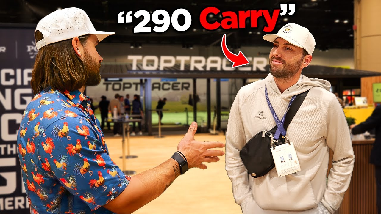 Video thumbnail for Catching golfers LYING at the PGA SHOW