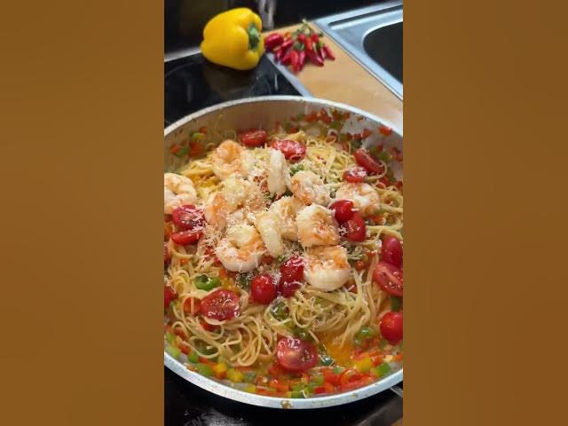 Video thumbnail for Shrimp pasta 🌶️🍤😍🔥