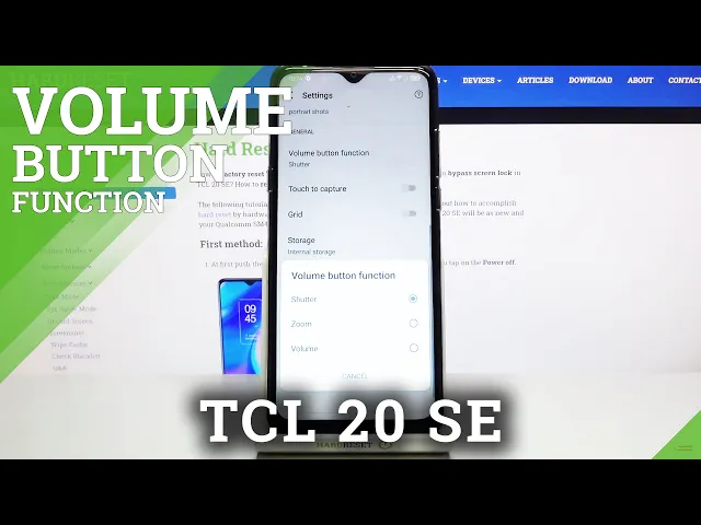 Video thumbnail for How to Change Camera Volume Key in TCL 20 SE – Set Up Camera Volume Key