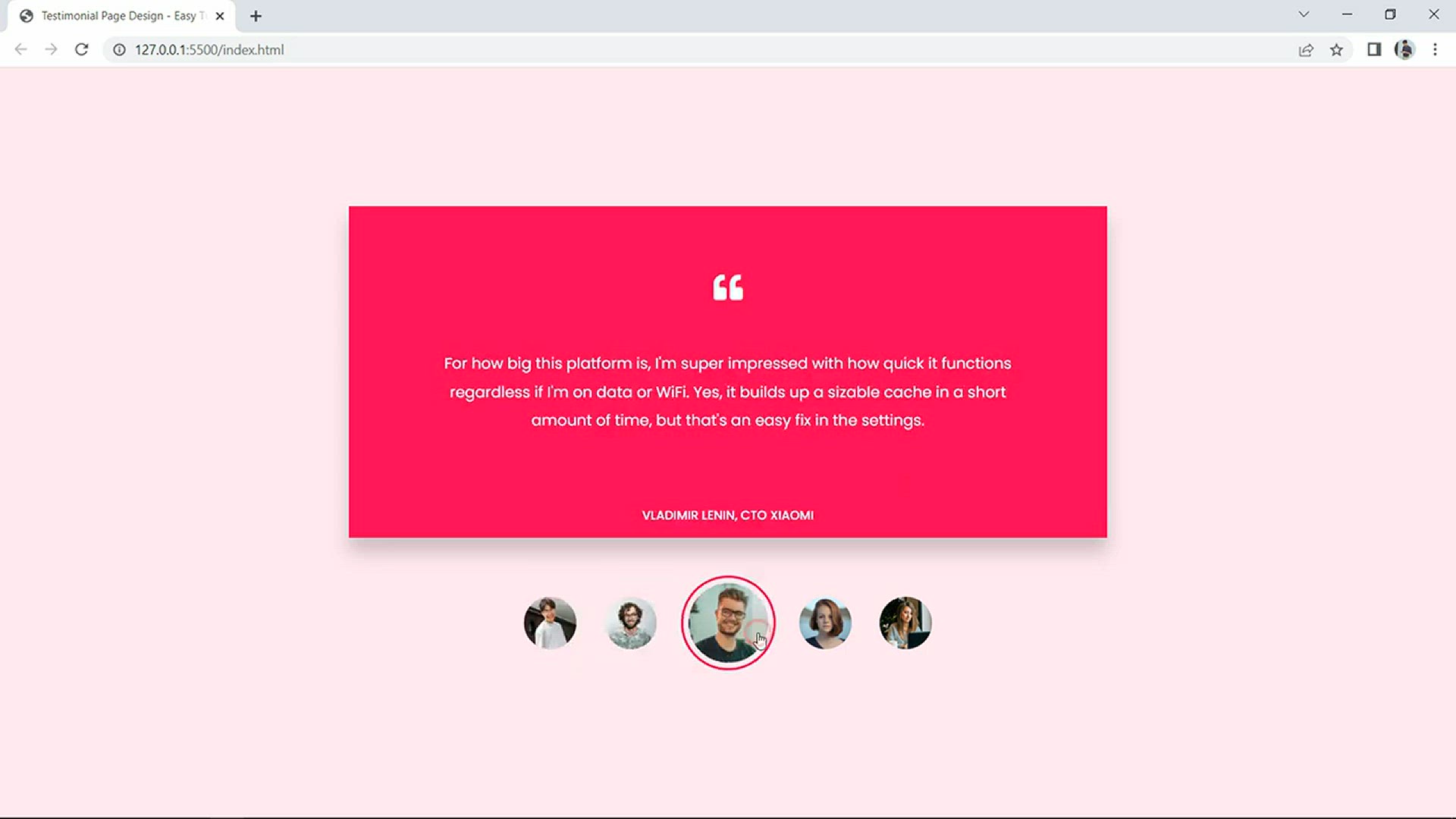'Video thumbnail for How To Make Animated Testimonial Slider For Website Using HTML CSS & JavaScript'