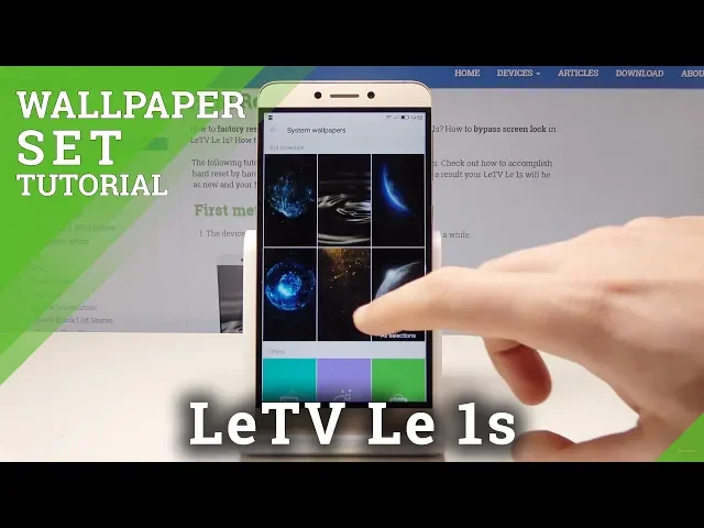 Video thumbnail for How to Pick Main Screen Image on LeTV Le 1s - Change Wallpaper
