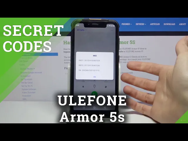 Video thumbnail for Secret Codes in ULEFONE Armor 5s – Find Hidden Modes