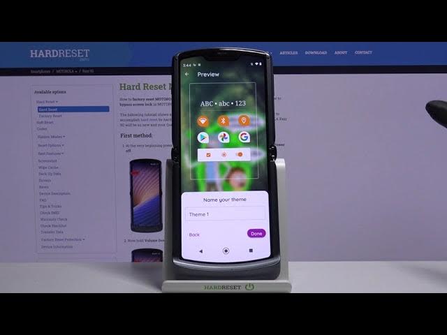 Video thumbnail for How to Change Theme of Motorola Razr 5G - Set Up Different Theme