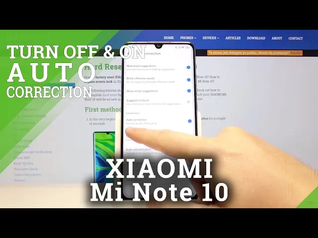 Video thumbnail for How to Set Autocorrection in XIAOMI Mi Note 10 Pro – On / Off Word Predict