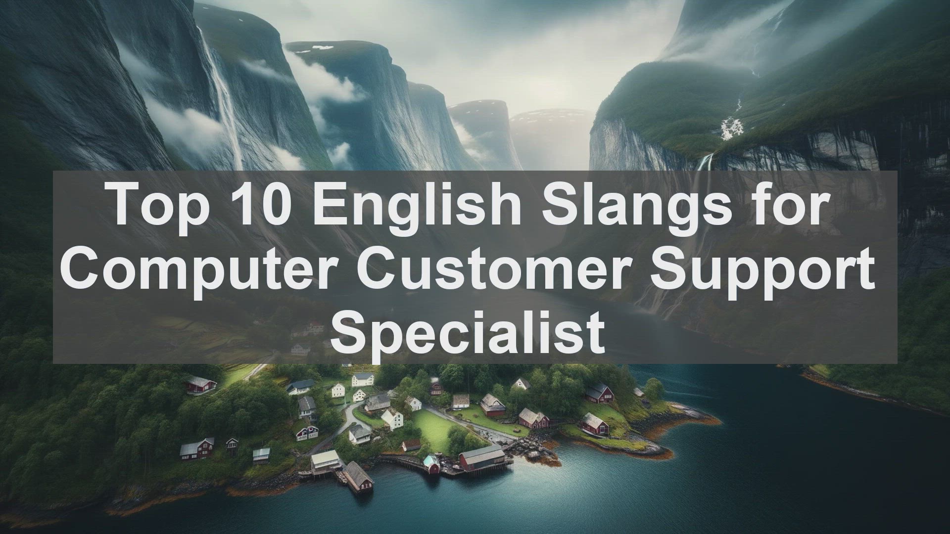 'Video thumbnail for Top 10 English Slangs for Computer Customer Support Specialist'
