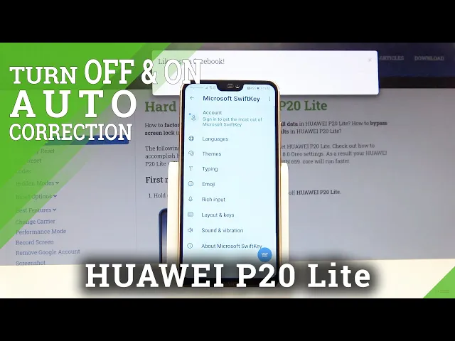 Video thumbnail for How to Use Auto Correction in HUAWEI P20 Lite – Turn On Auto Correction
