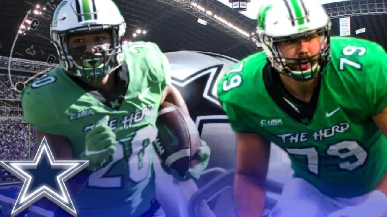 Video thumbnail for law nation sports: josh ball & brenden knox film session: cowboys offensive tackle & running back analysis