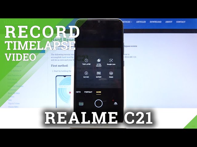 Video thumbnail for How to Record Timelapse Video on REALME C21