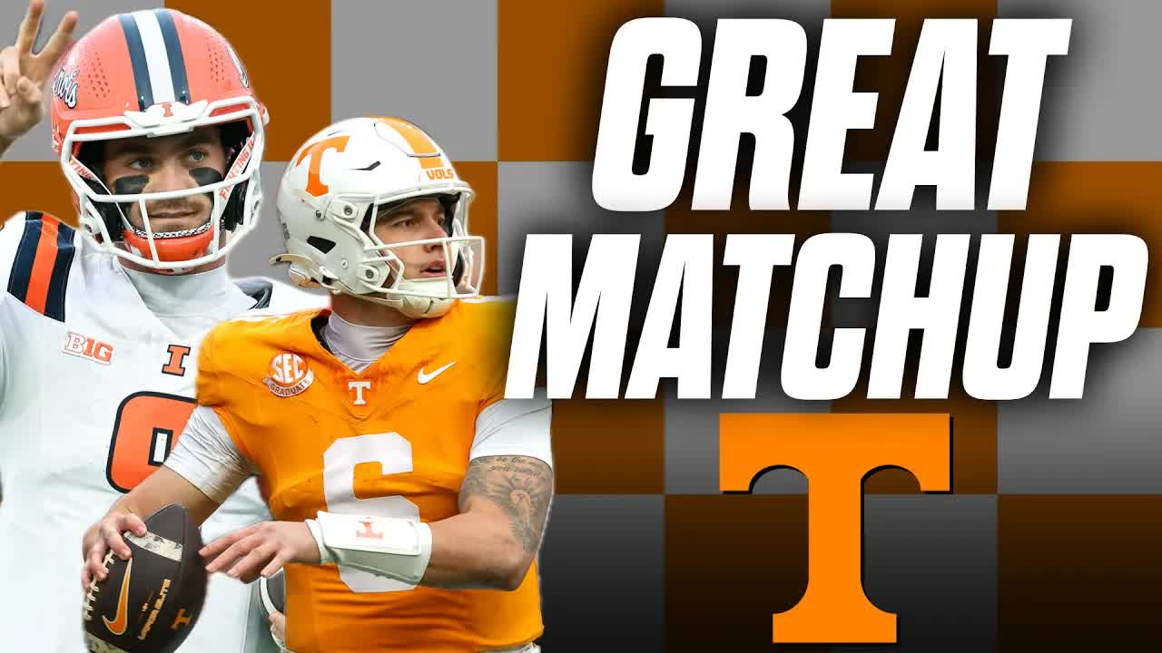Video thumbnail for a to z sports - tennessee volunteers: music city bowl preview: tennessee vs illinois qb matchup