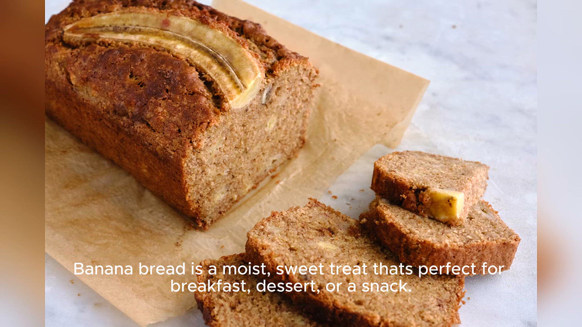 Video thumbnail for banana bread recipe