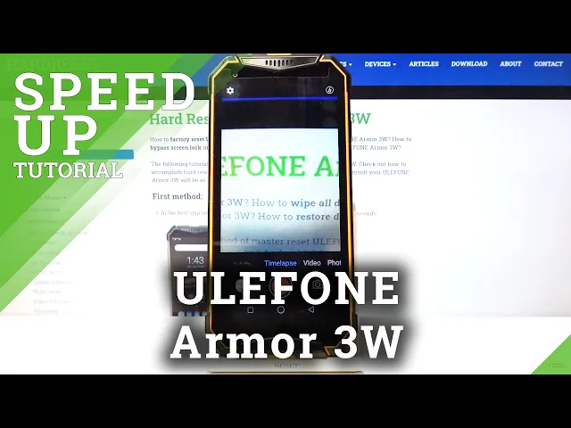 Video thumbnail for How to Record Timelapse in ULEFONE Armor 3W – Speed Up Video