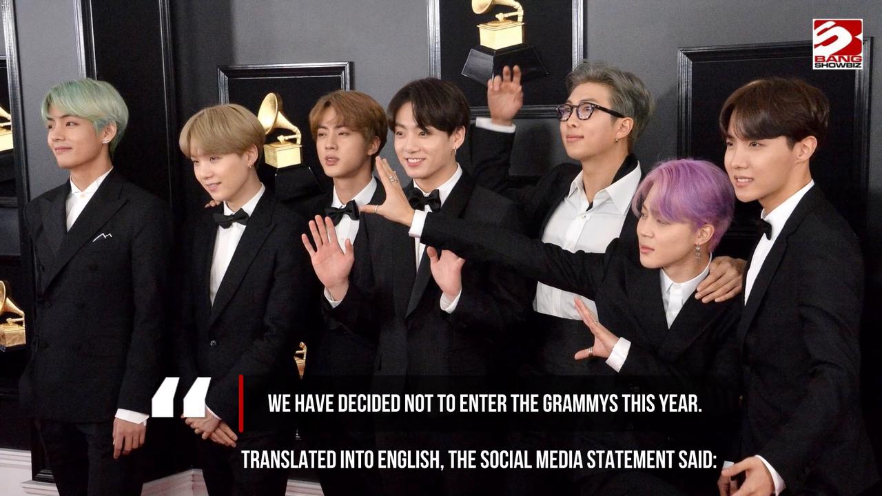 Video thumbnail for BTS shock fans as they pull out of the 2027 Grammy Awards race